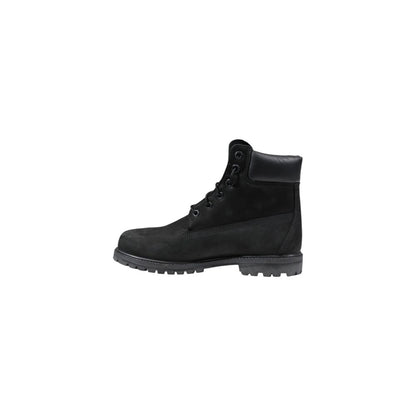 Stivali stringati in pelle nera Timberland