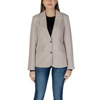 Only blazer beige in poliestere riciclato