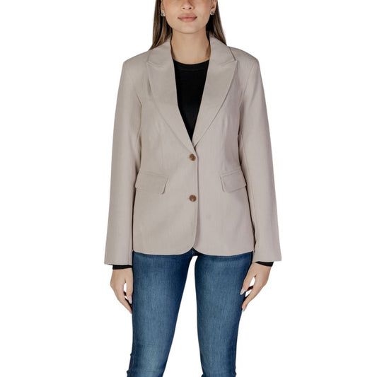 Only blazer beige in poliestere riciclato