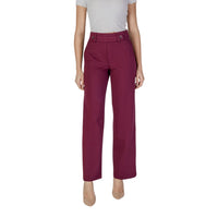 Pantalon décontracté en viscose violette Street One