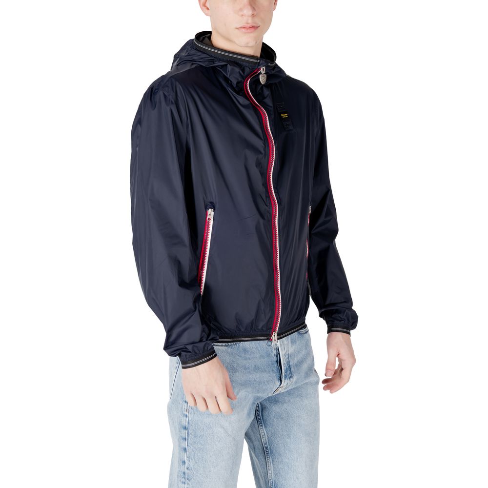 Veste extérieure en polyamide bleu Blauer