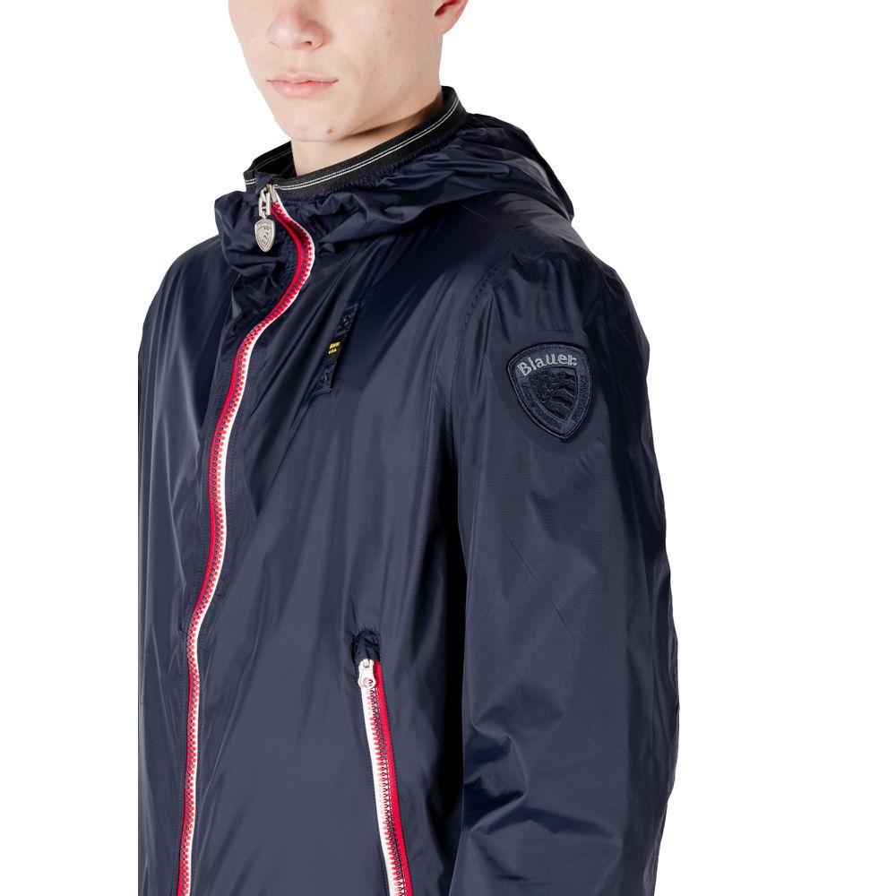 Veste extérieure en polyamide bleu Blauer