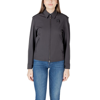 Giacca biker Blauer in poliammide nera