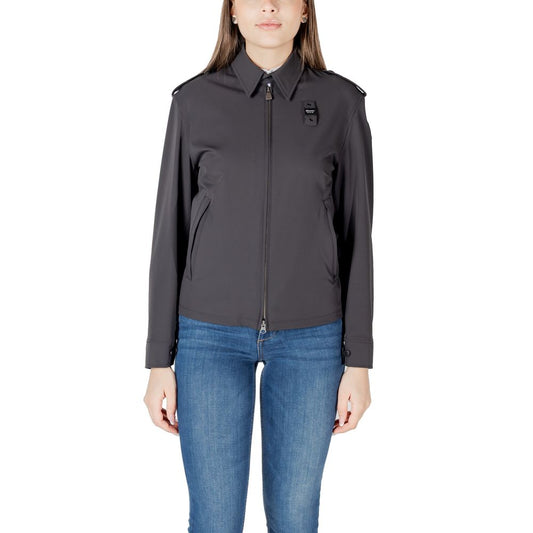 Giacca biker Blauer in poliammide nera