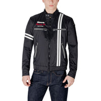 Giacca biker Blauer in poliammide nera