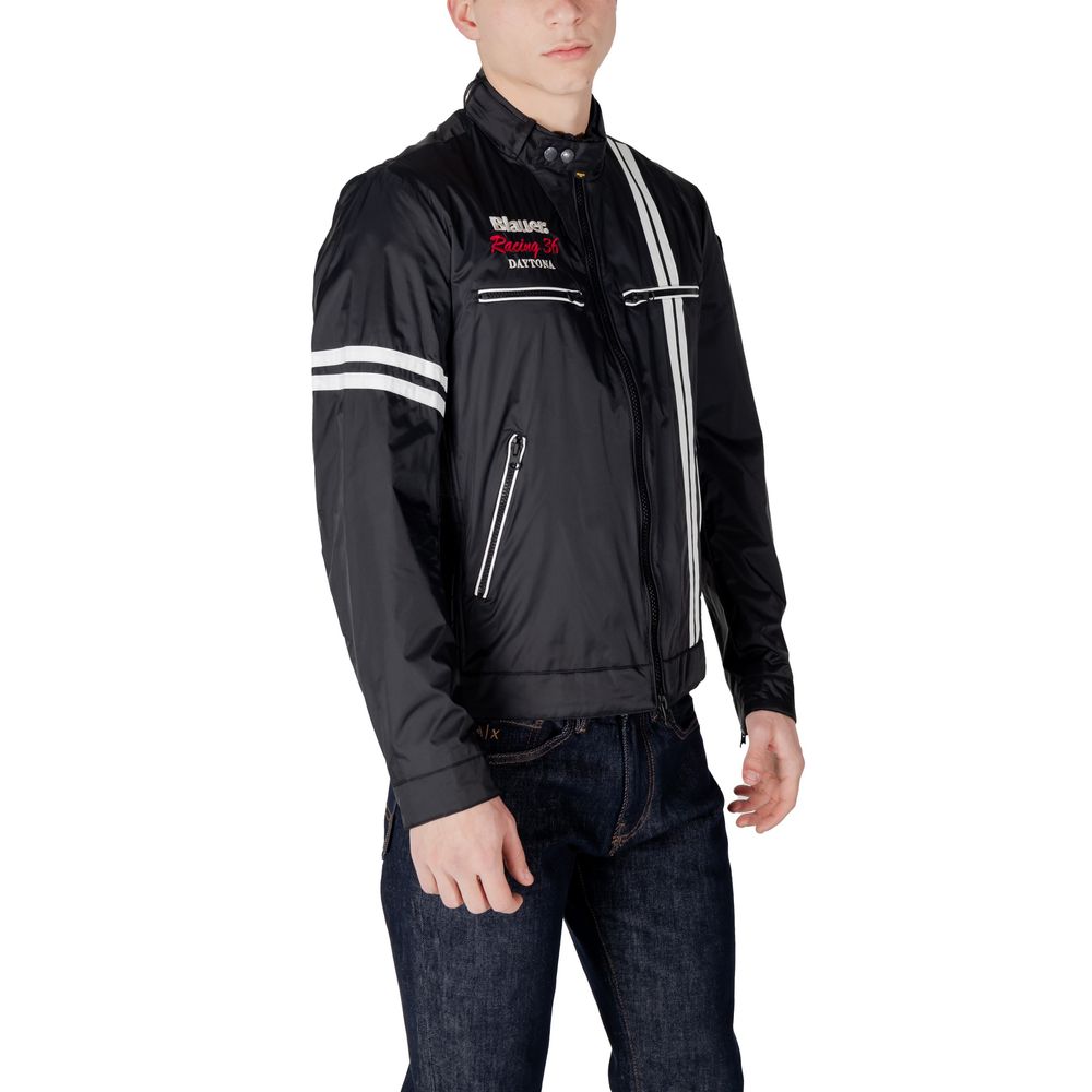 Giacca biker Blauer in poliammide nera