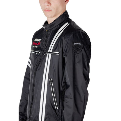 Giacca biker Blauer in poliammide nera