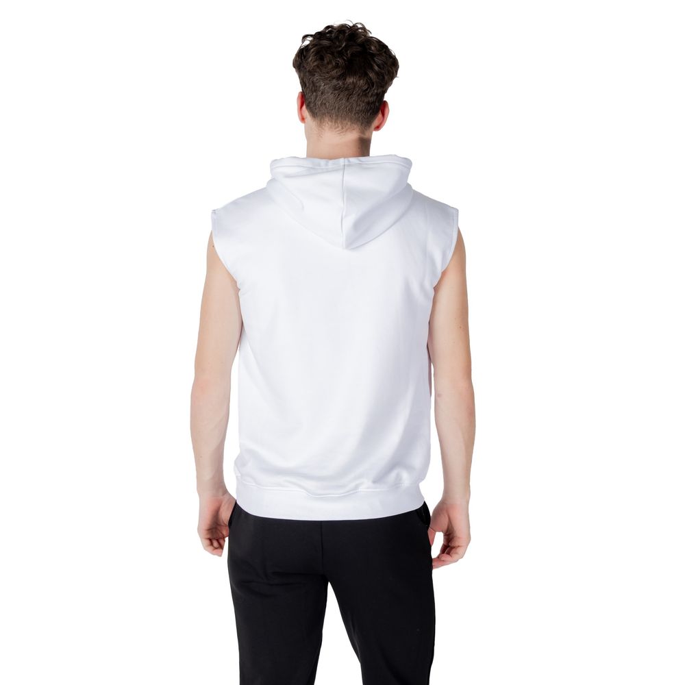 Felpa con cappuccio in cotone bianco Icon