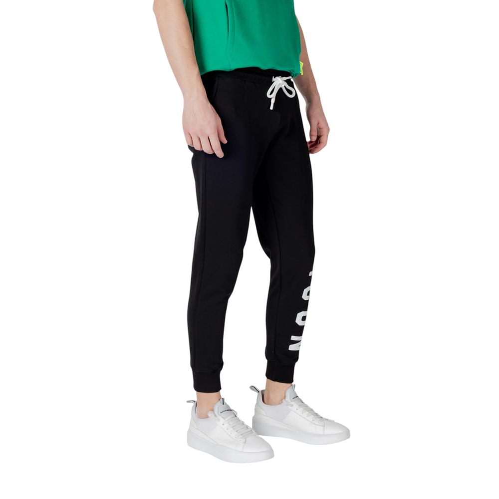 Pantaloni da jogging Icon in cotone nero (pantaloni da allenamento)