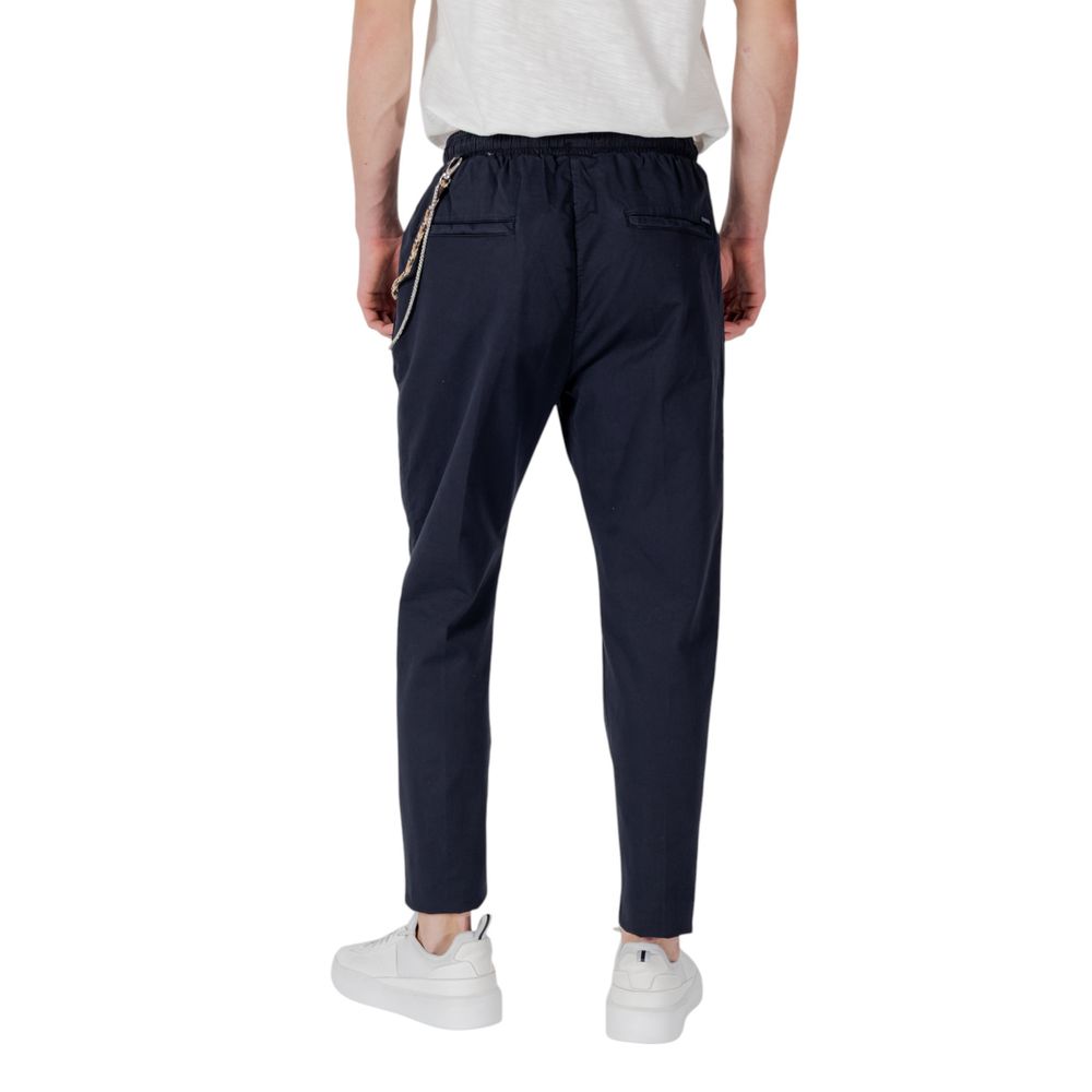 Pantaloni casual in cotone blu Gianni Lupo