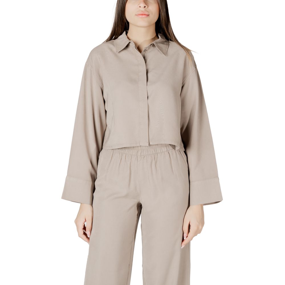 Solo camicetta in viscosa beige