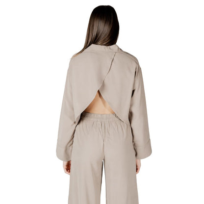 Solo camicetta in viscosa beige