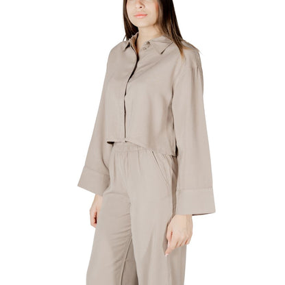 Solo camicetta in viscosa beige