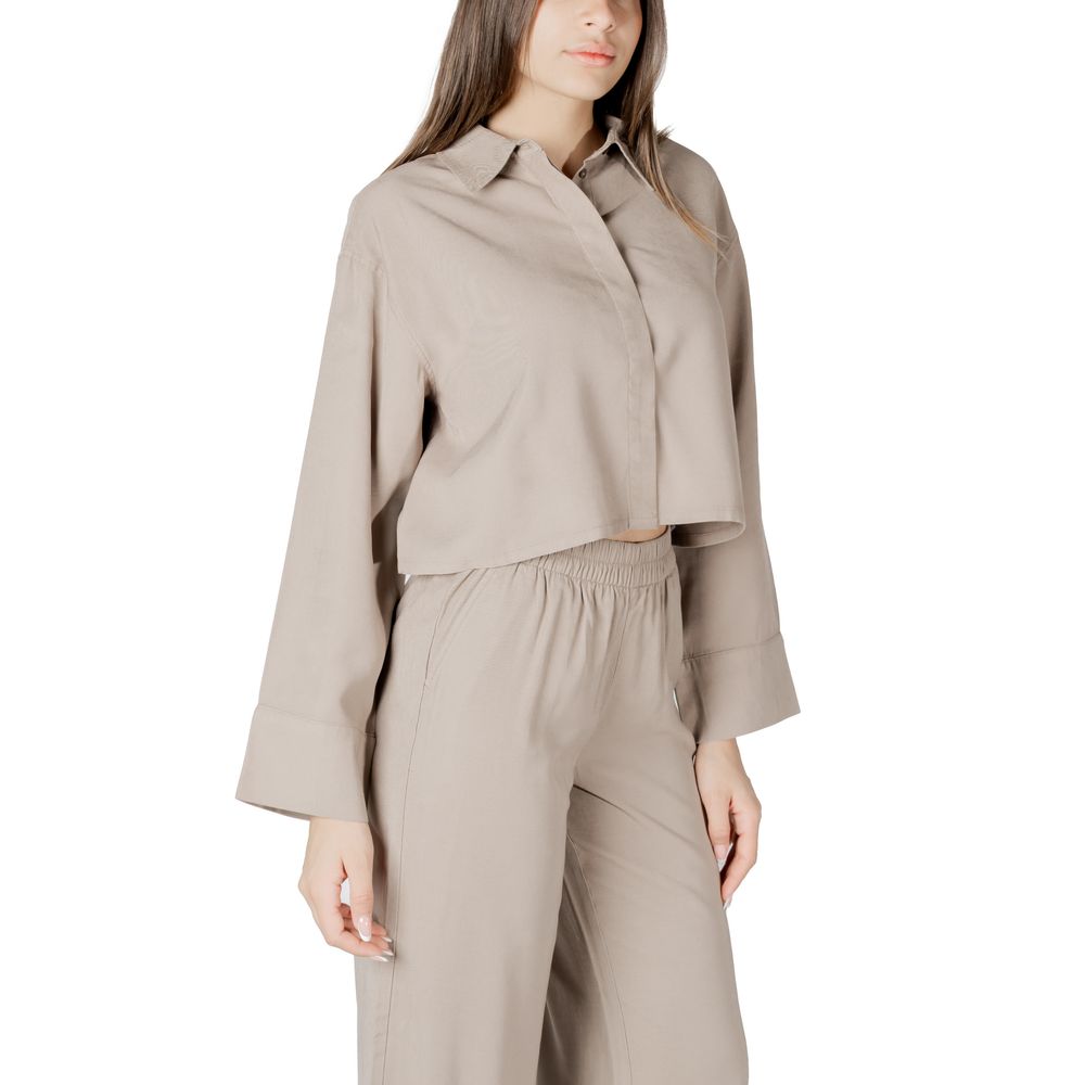 Solo camicetta in viscosa beige