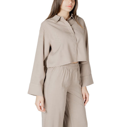 Solo camicetta in viscosa beige
