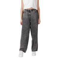 Solo pantaloni casual in lyocell nero