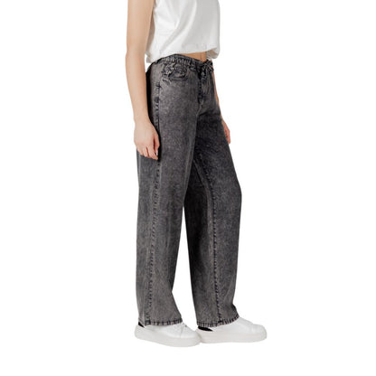 Solo pantaloni casual in lyocell nero