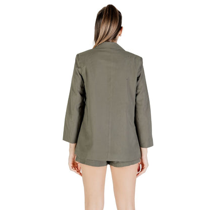 Solo blazer in viscosa verde