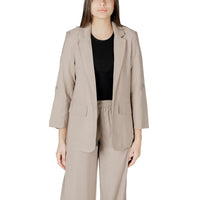 Solo blazer in viscosa beige