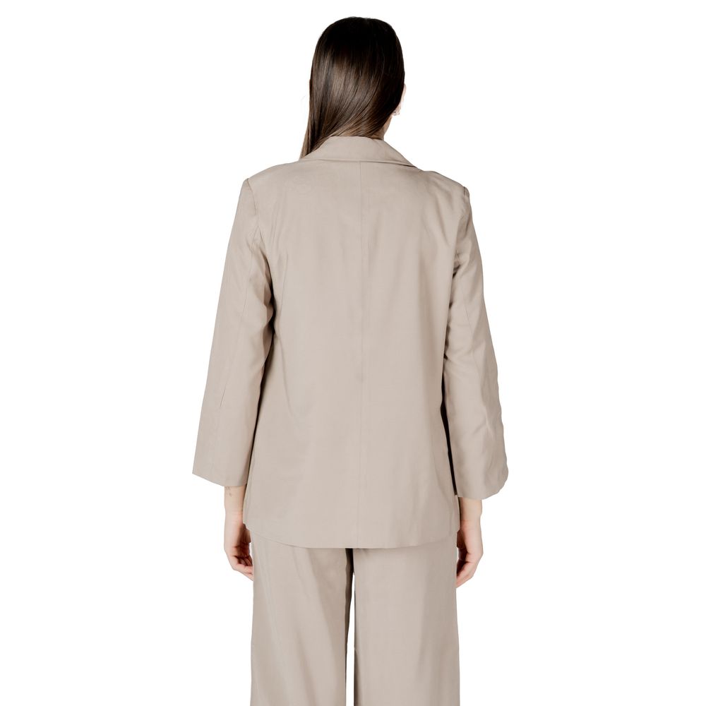 Solo blazer in viscosa beige