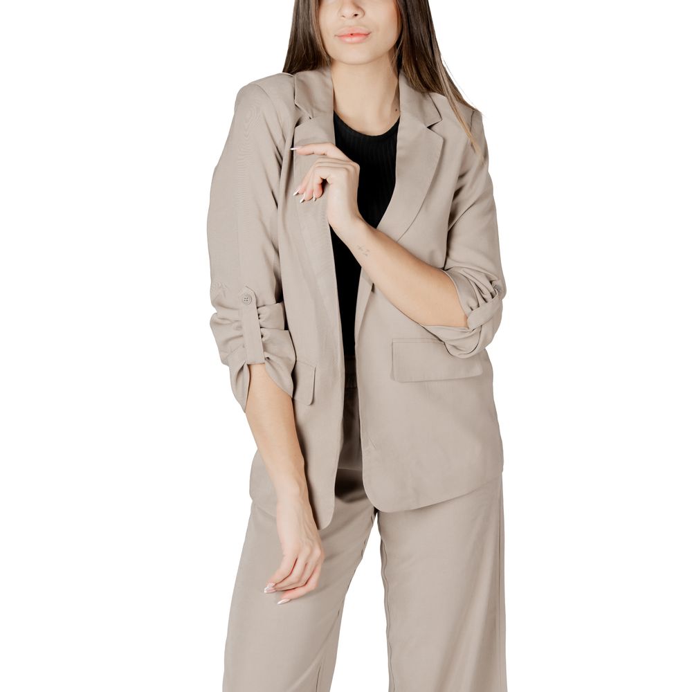 Blazer beige en viscose uniquement