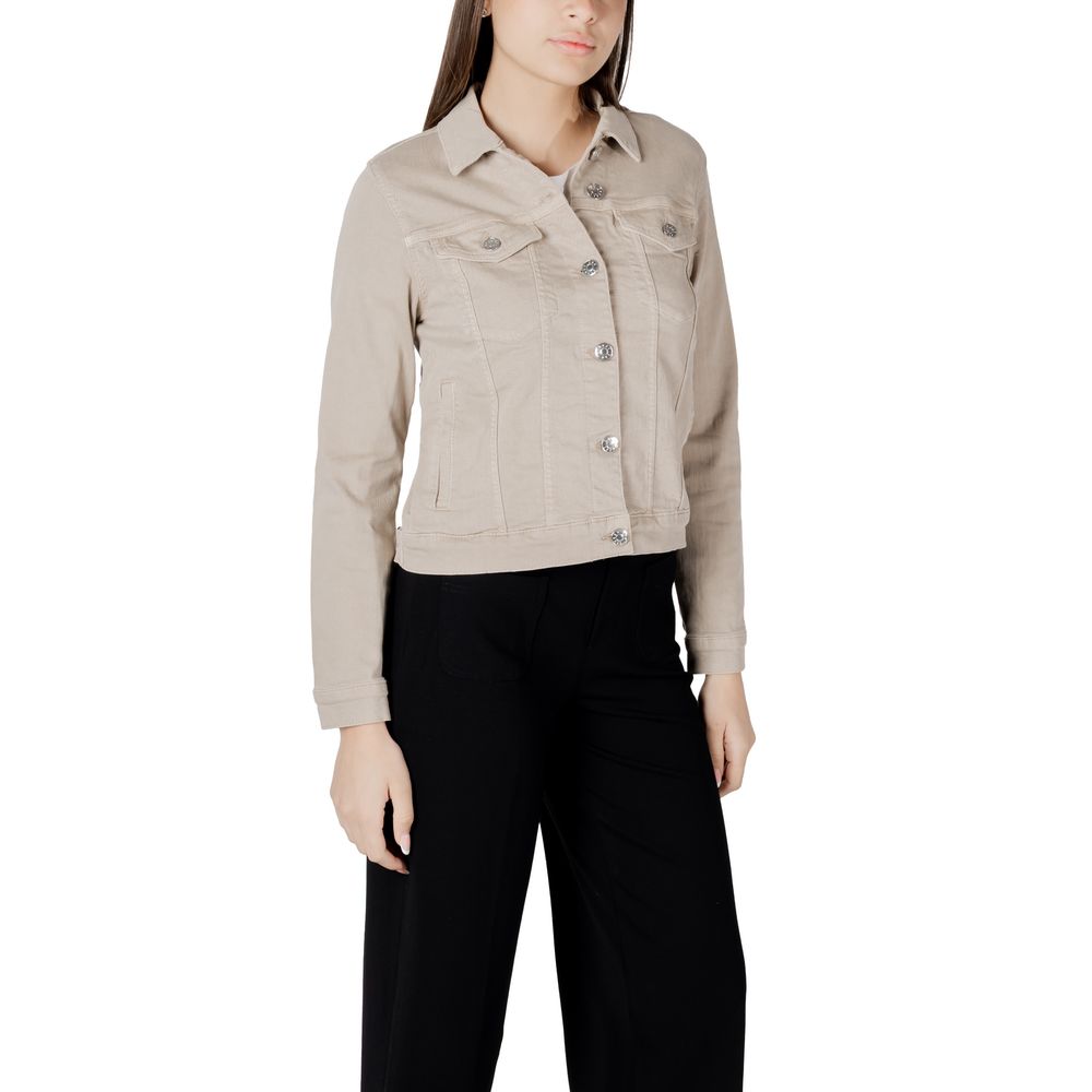 Veste en jean en coton beige Street One