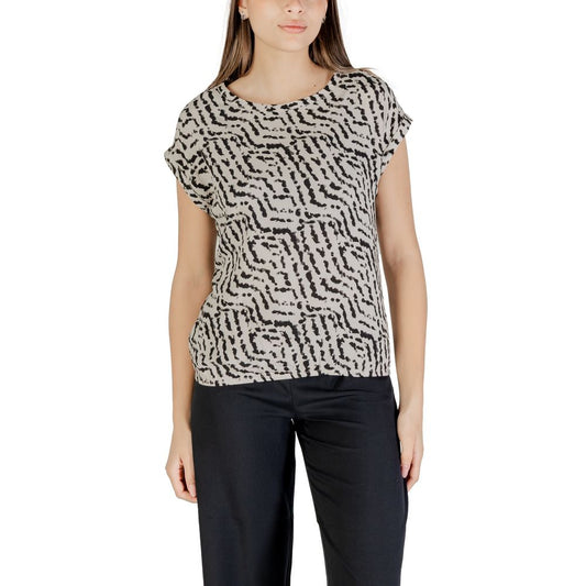 Camicetta in viscosa beige Street One