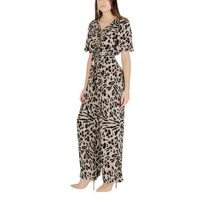Combinaison ICHI beige en viscose