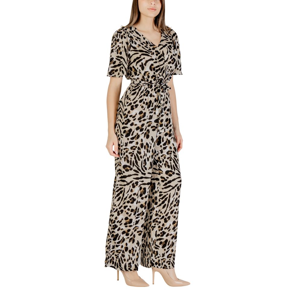 Combinaison ICHI beige en viscose