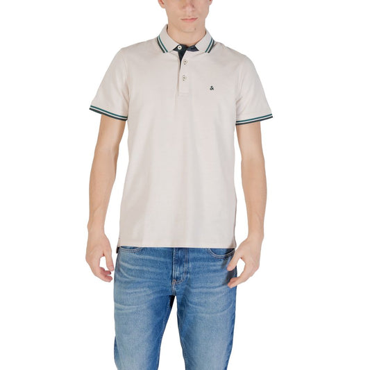 Polo in cotone beige Jack Jones