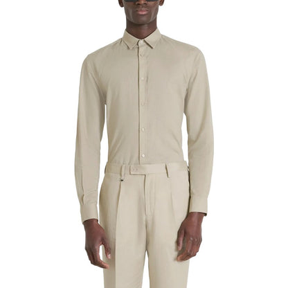 Camicia in cotone beige Antony Morato