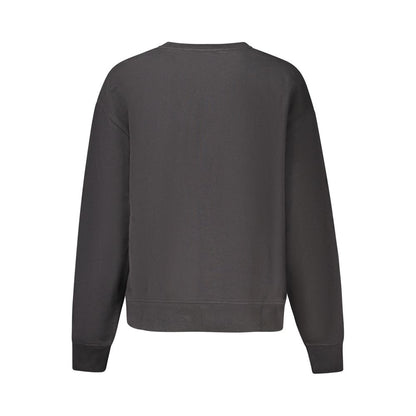 Felpa da donna in cotone nero Calvin Klein