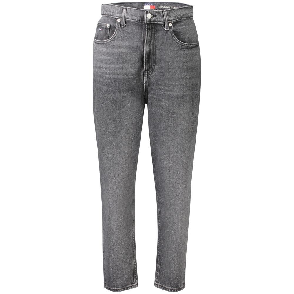 Jeans da donna in cotone nero Tommy Hilfiger