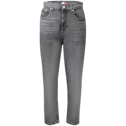 Jeans da donna in cotone nero Tommy Hilfiger