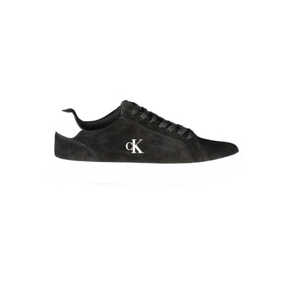 Sneaker da uomo in pelle nera Calvin Klein