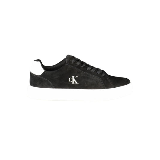 Sneaker da uomo in pelle nera Calvin Klein