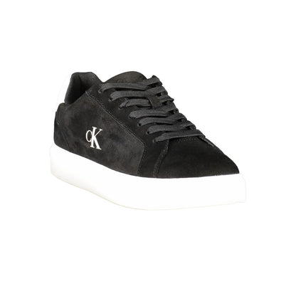 Sneaker da uomo in pelle nera Calvin Klein