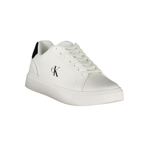 Sneakers da uomo Calvin Klein bianche in poliuretano