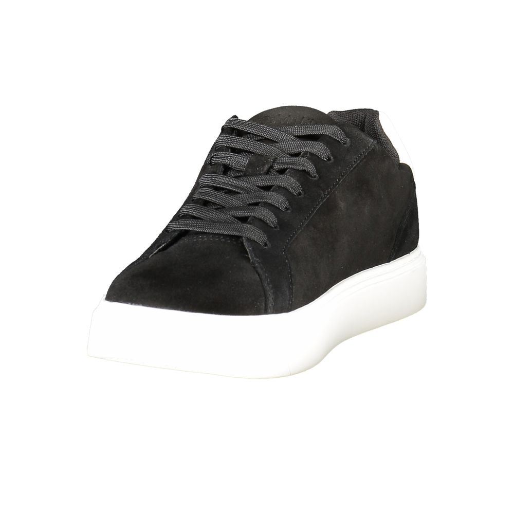 Baskets Calvin Klein en cuir noir pour homme
