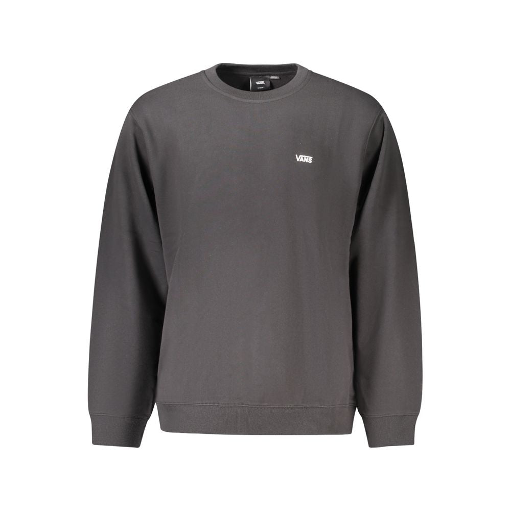 Felpa da uomo in cotone nero Vans