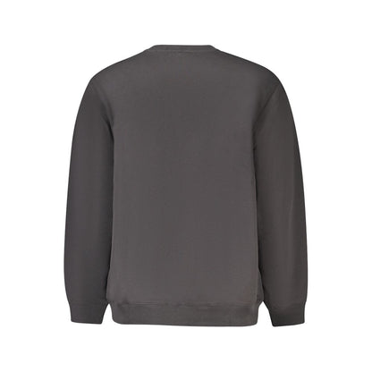 Felpa da uomo in cotone nero Vans