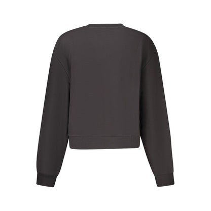 Felpa da donna in cotone nero Vans