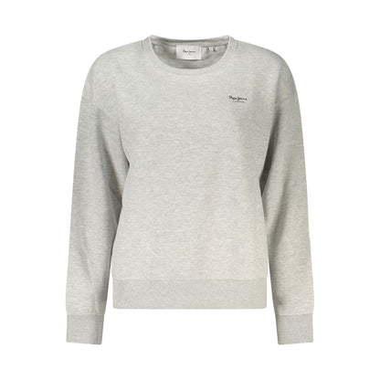 Felpa da donna in cotone grigio Pepe Jeans