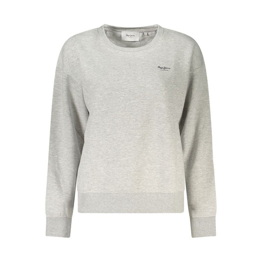 Felpa da donna in cotone grigio Pepe Jeans