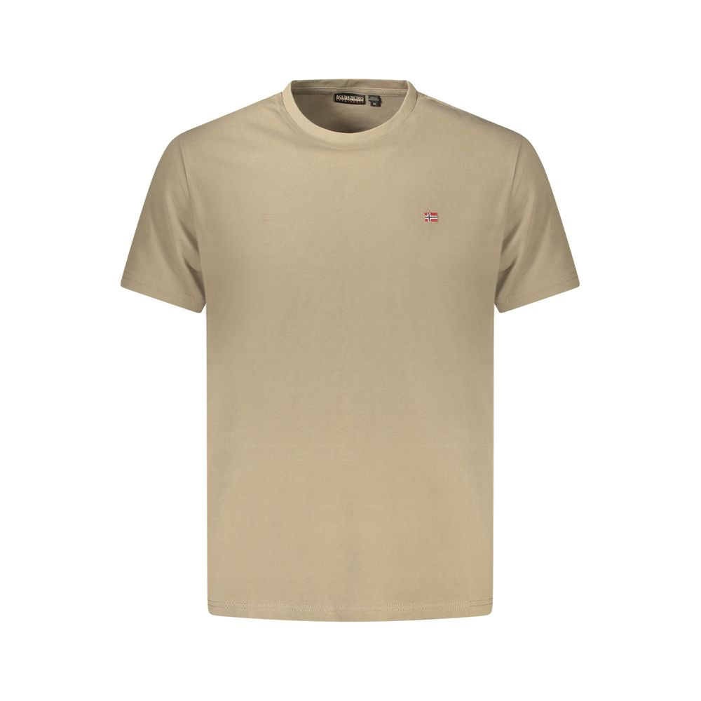 Napapijri T-shirt homme en coton marrone
