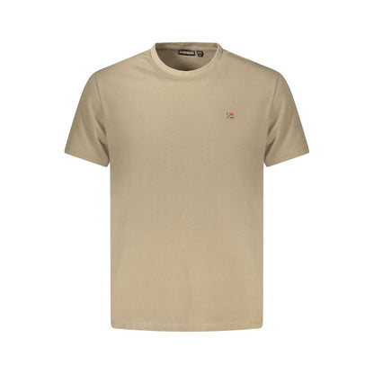 Napapijri T-shirt homme en coton marrone