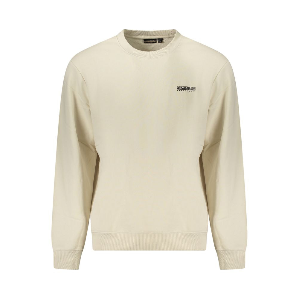 Felpa da uomo in cotone beige Napapijri