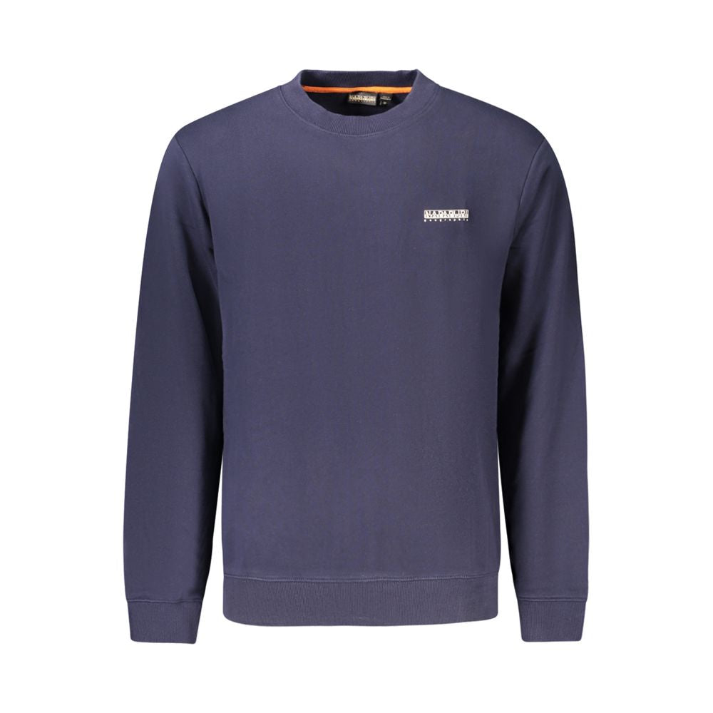 Felpa da uomo in cotone blu Napapijri