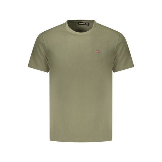 T-shirt da uomo in cotone Napapijri Verde