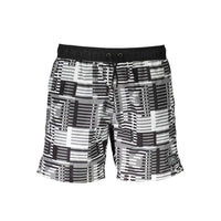Boxer da bagno da uomo in poliestere nero Karl Lagerfeld